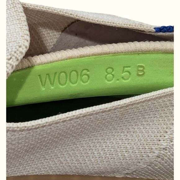 Rothy's The Original Slip On Sneaker Vanilla Bean Knit Casual Shoes Size 8.5B - Picture 8 of 8